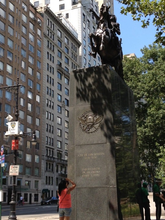 Monumento General José de San Martín Central Park South and Avenue of