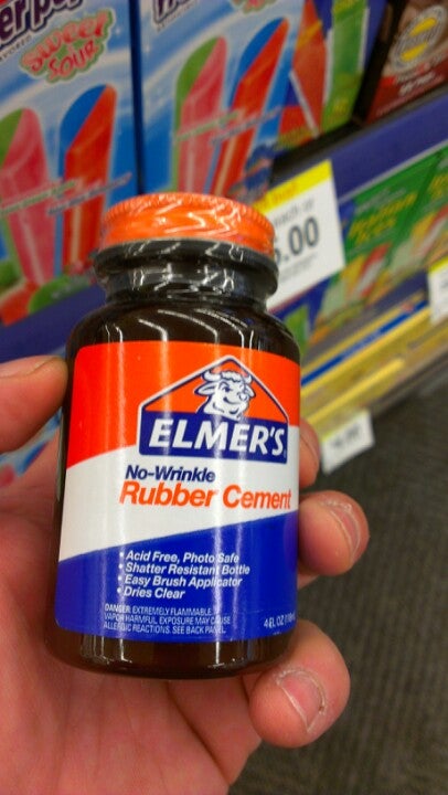 Elmer's No Wrinkle Rubber Cement Acid