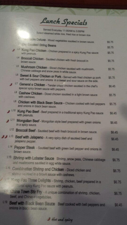 T Jin China Diner, 2305 Boonville Rd, Bryan, TX, Eating places MapQuest