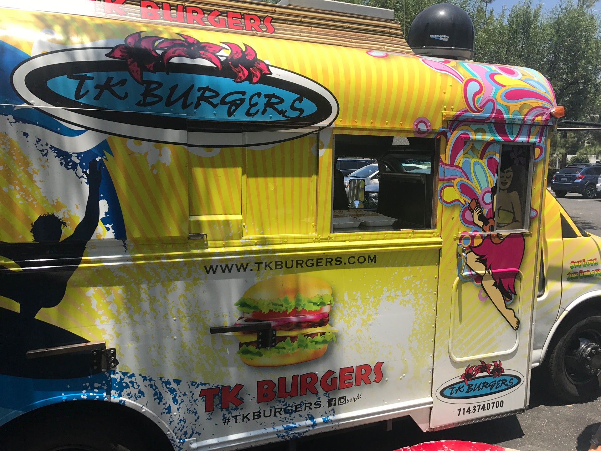 TK Burger Truck, 110 Pacific Coast Highway, Newport Beach, CA, Eating