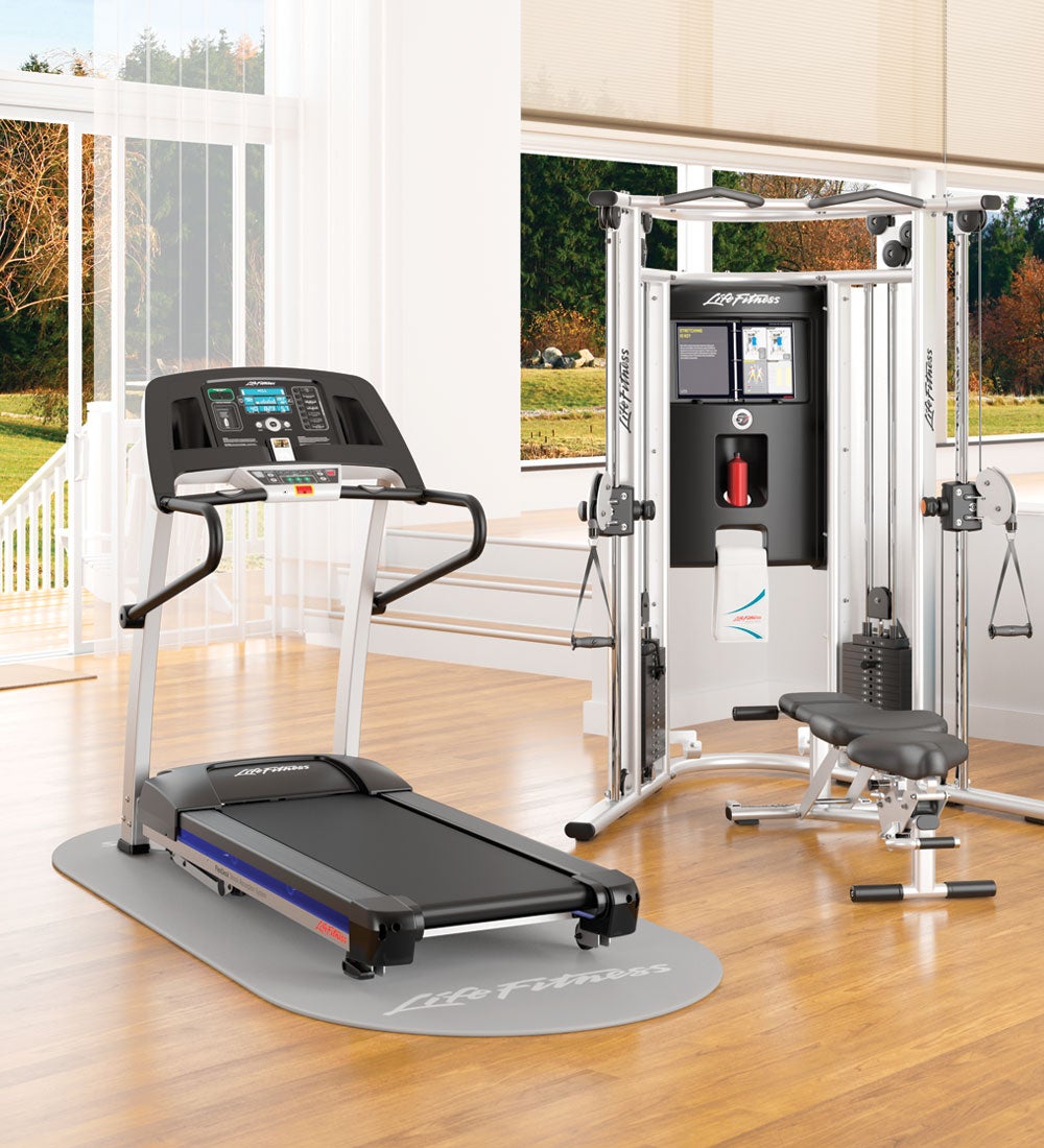 Life fitness f1 online treadmill review