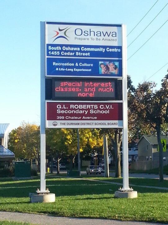 South Oshawa Community Centre, 1455 Cedar St, Oshawa, ON MapQuest