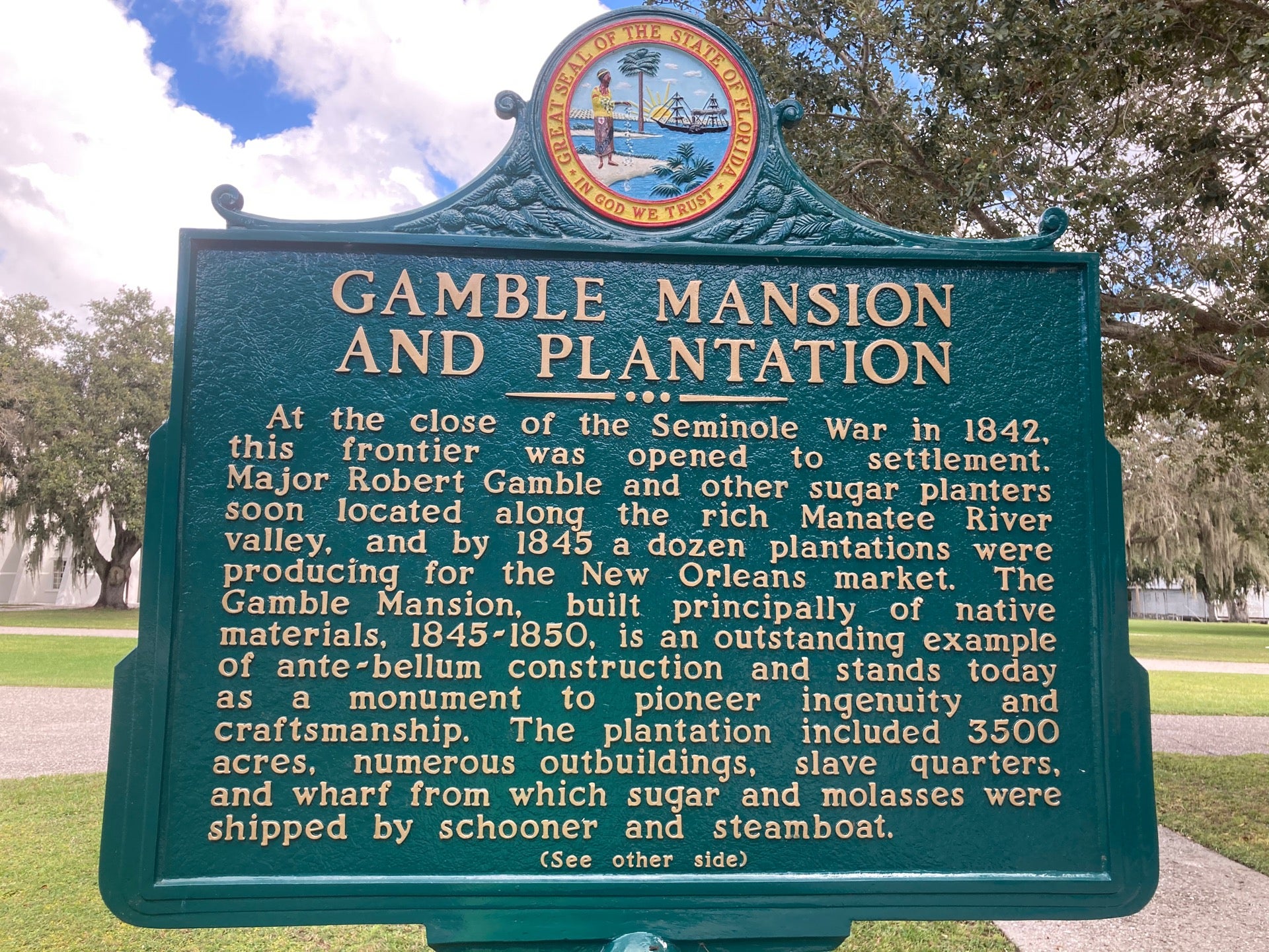 Step Back in Time: Exploring Gamble Plantation Historic State Park