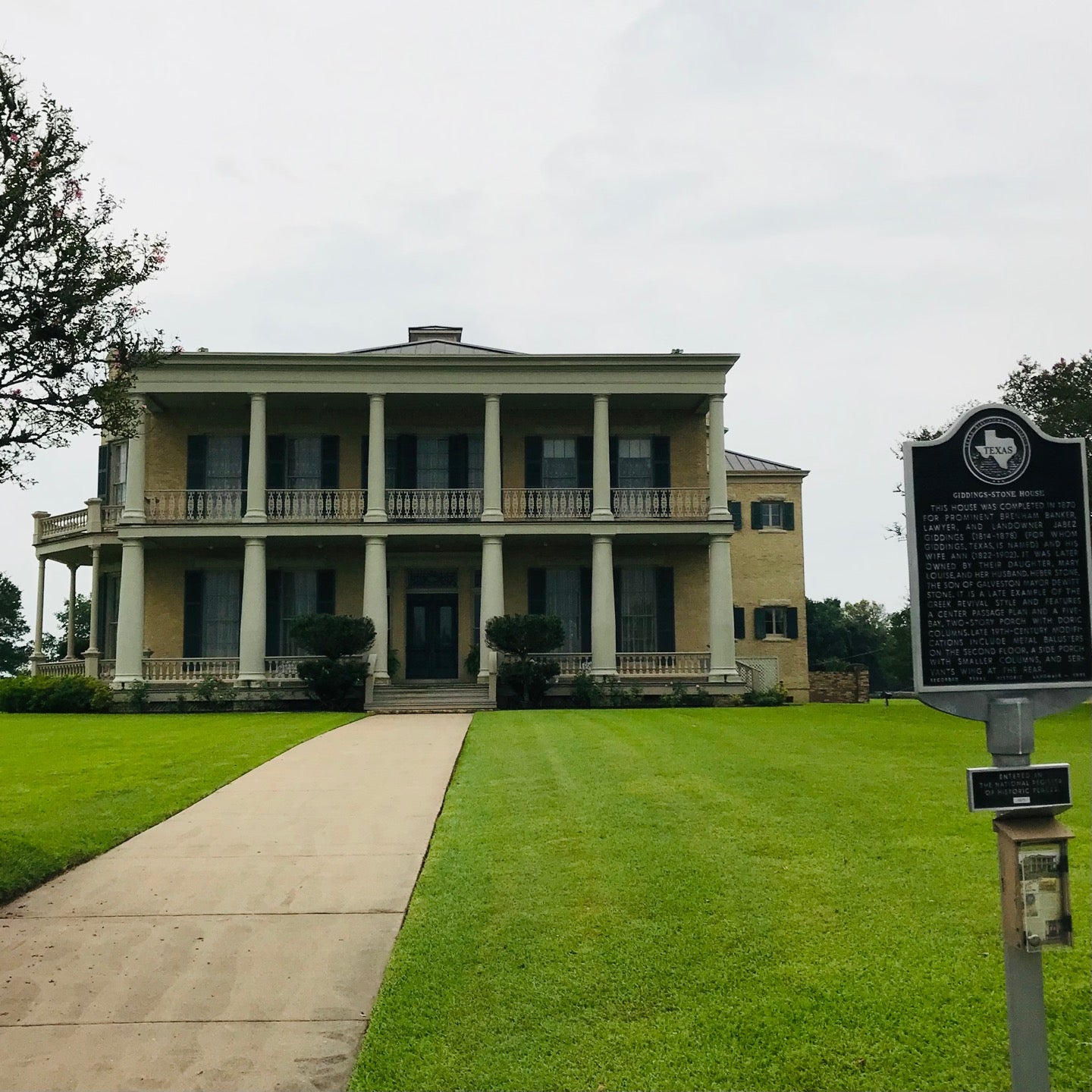 GiddingsStone Mansion, Brenham, TX, Builders Construction Control