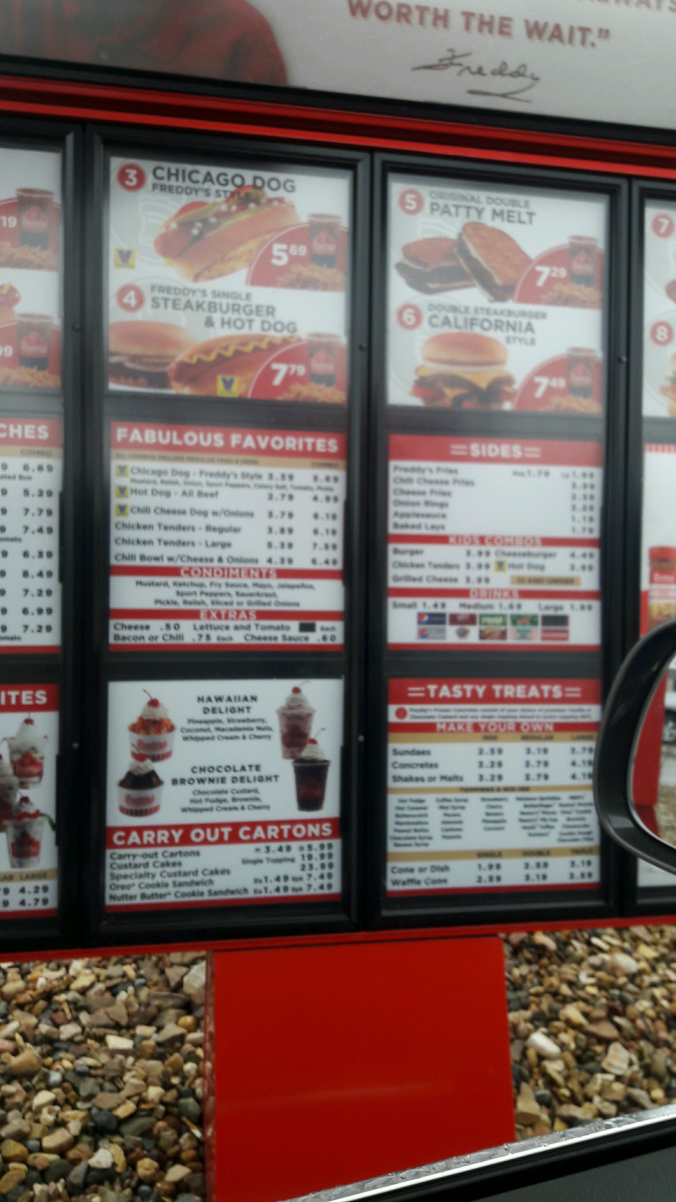 Menu - Picture of Freddy S Frozen Custard & Steakburgers, Katy - Tripadvisor