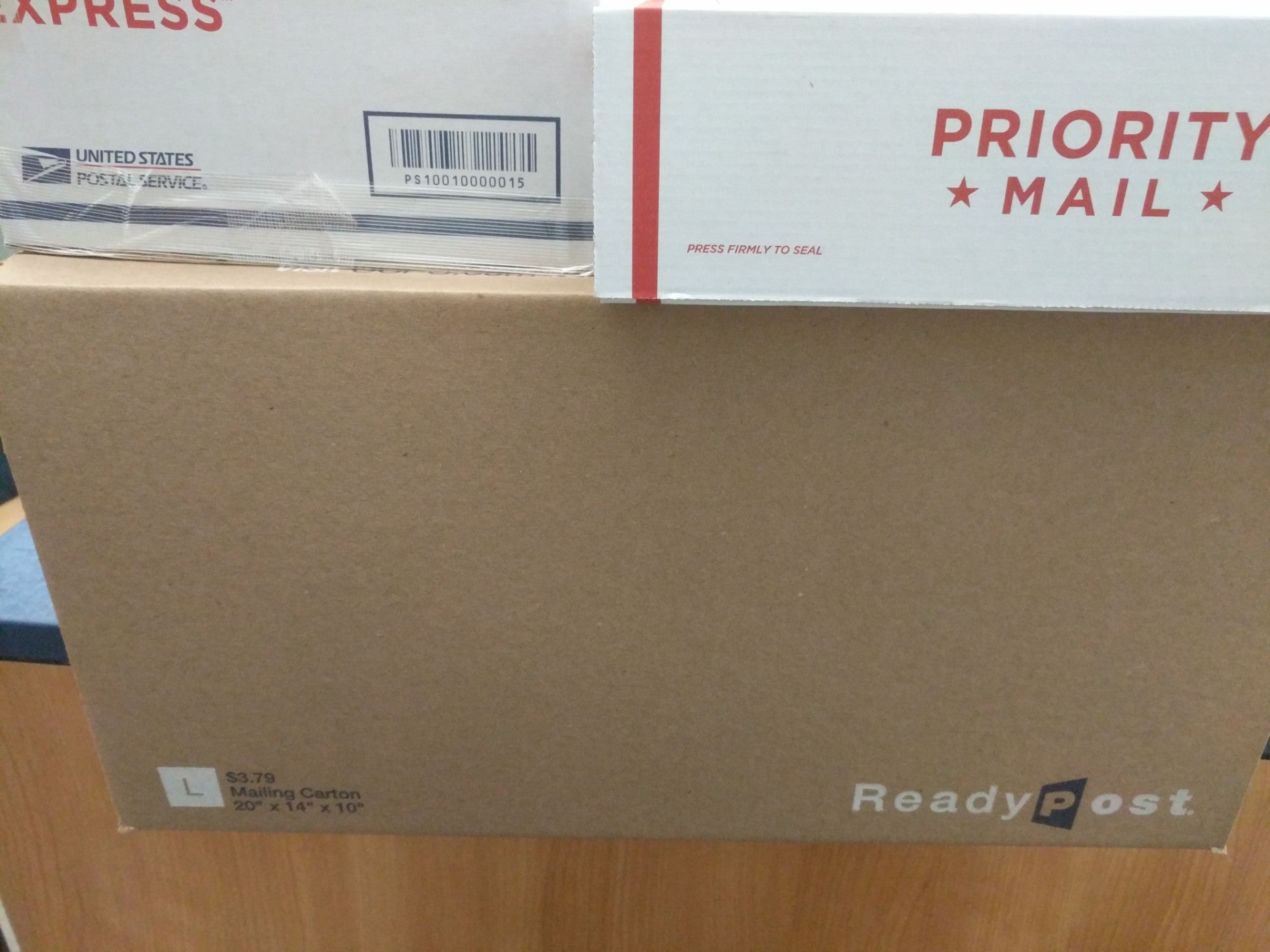 ReadyPost 20 in x 14 in x 10 in Mailing Carton