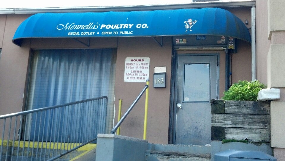 Mennella's Poultry Co, 182 W Railway Ave, Paterson, NJ, Wholesalers