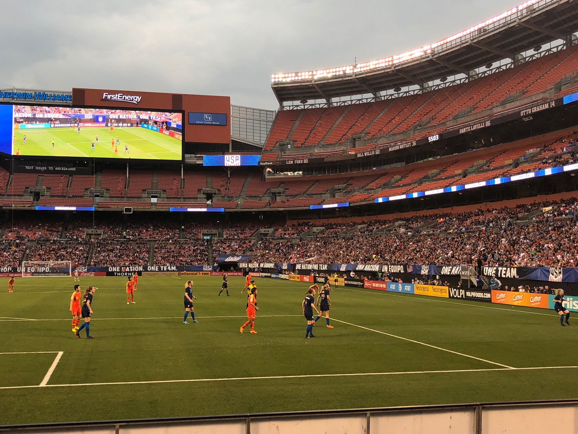 Cleveland Browns Stadium - The pro shop is open NOW until the 3rd quarter!  Or visit any of our other pro shop locations in sections: 110, 124, 135,  148, 316, 340, 508, 511, 529, and 535! #LVvsCLE