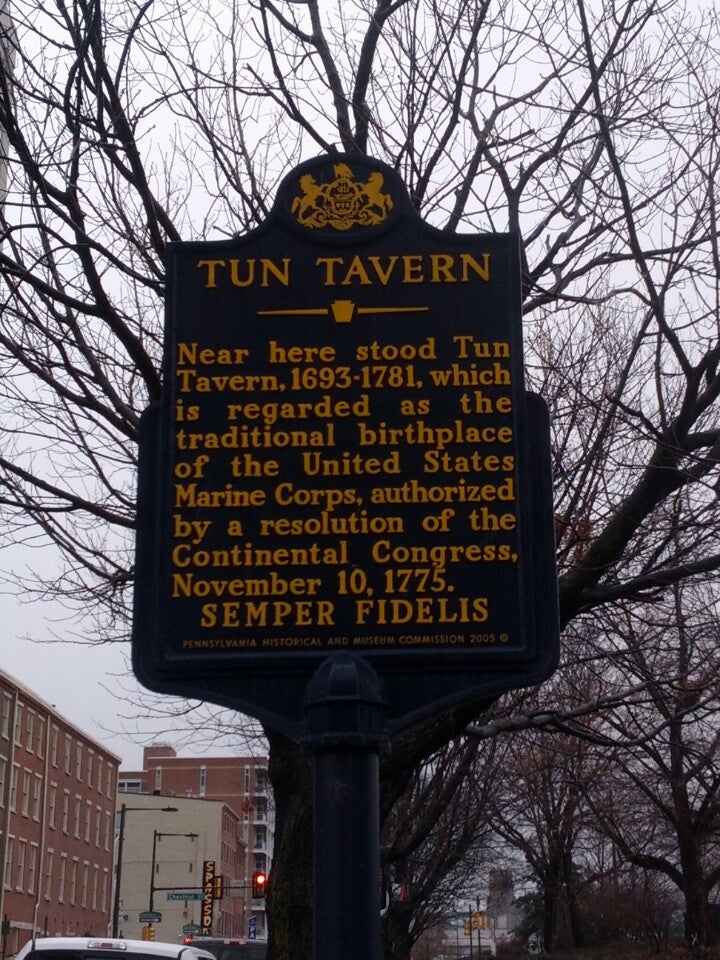 Tun Tavern, Birthplace Of The United States Marine Corps, 125 S Front ...