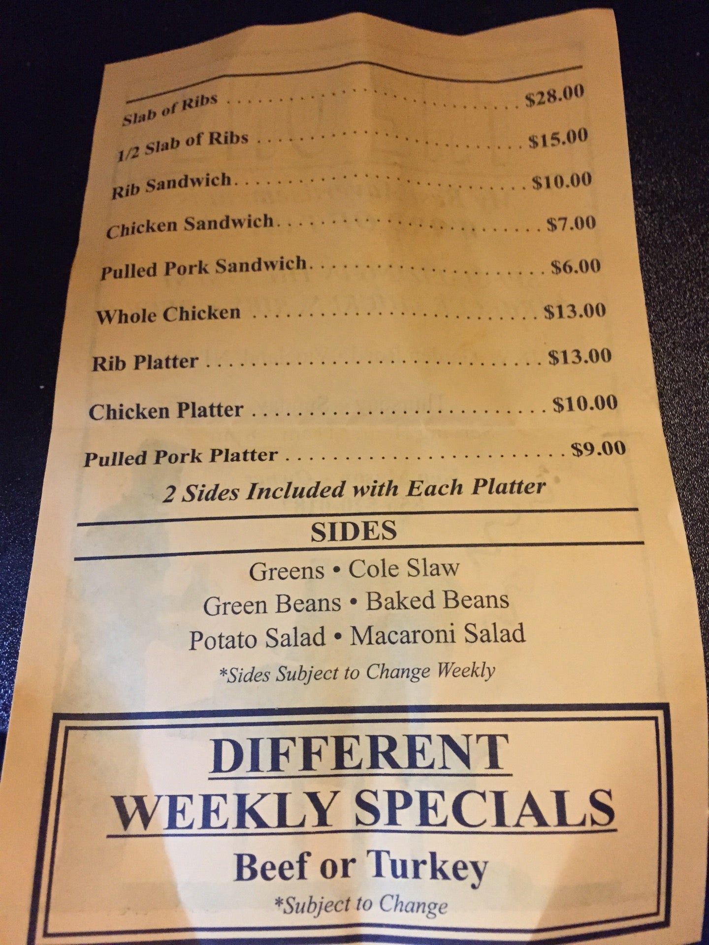 The One Barbecue, 1018 W Garden Rd, Vineland, NJ, Eating places MapQuest