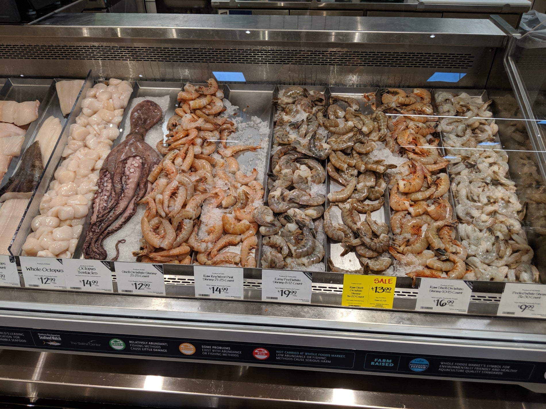 Orlando, FL/USA-5/3/20: A display of ready to bake seafood dinners at a Whole  Foods Market grocery store waiting for customers to purchase Stock Photo -  Alamy