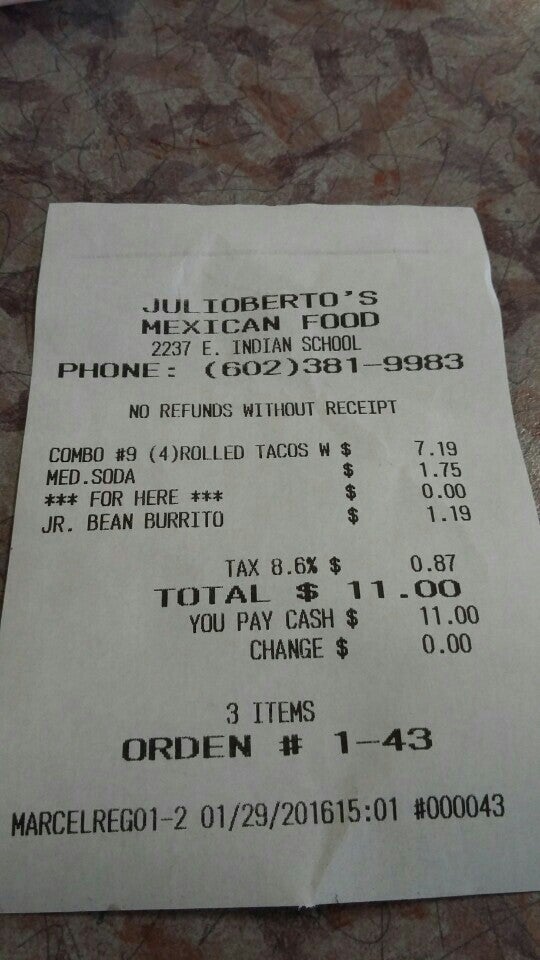 Julioberto's Mexican Food, 2237 E Indian School Rd, Phoenix, AZ, Family