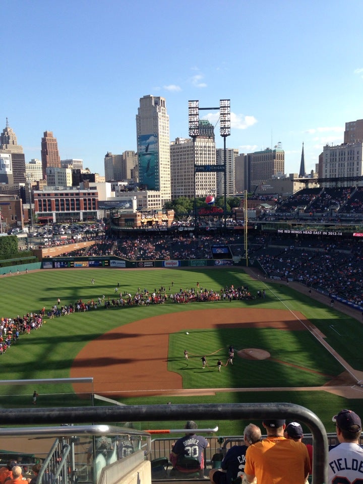 Section 130 at Comerica Park 