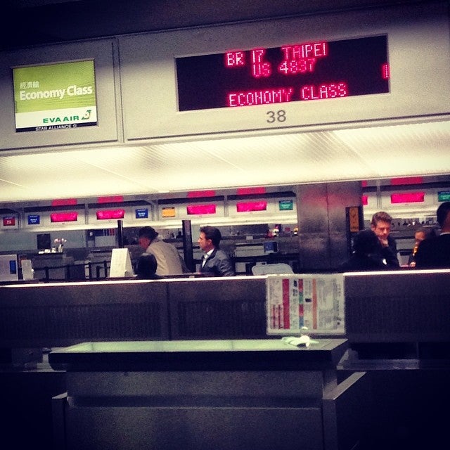 EVA Air Checkin, International Terminal, San Francisco, CA, Airport