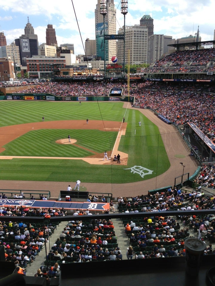 Section 130 at Comerica Park 