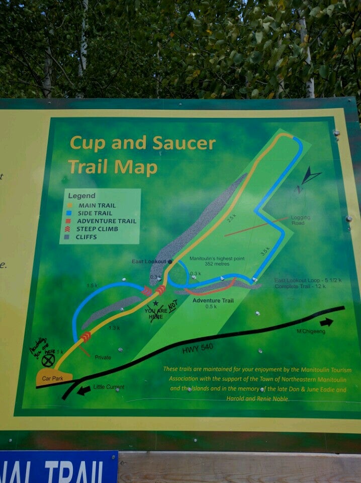 Cup and Saucer Trail, Little Current, ON, Trail MapQuest