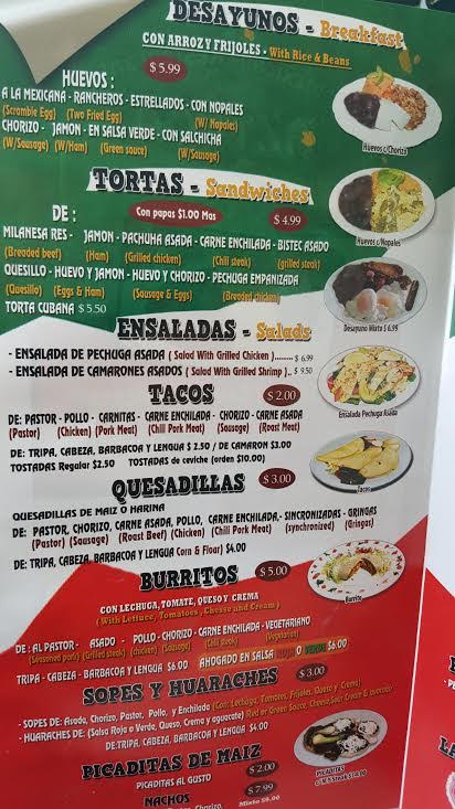 Azteca Restaurant Food