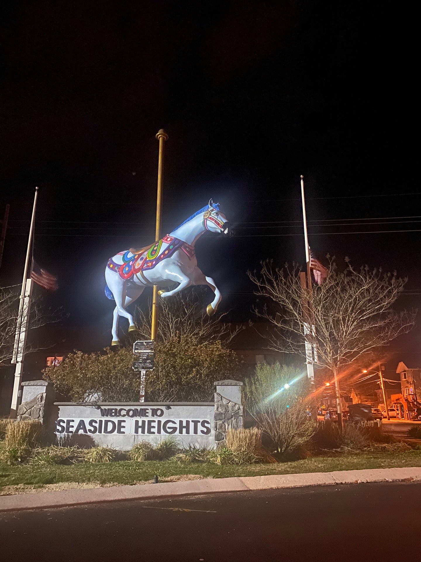 Seaside Heights Sign/Huge Horse, Seaside Heights, NJ, Truck
