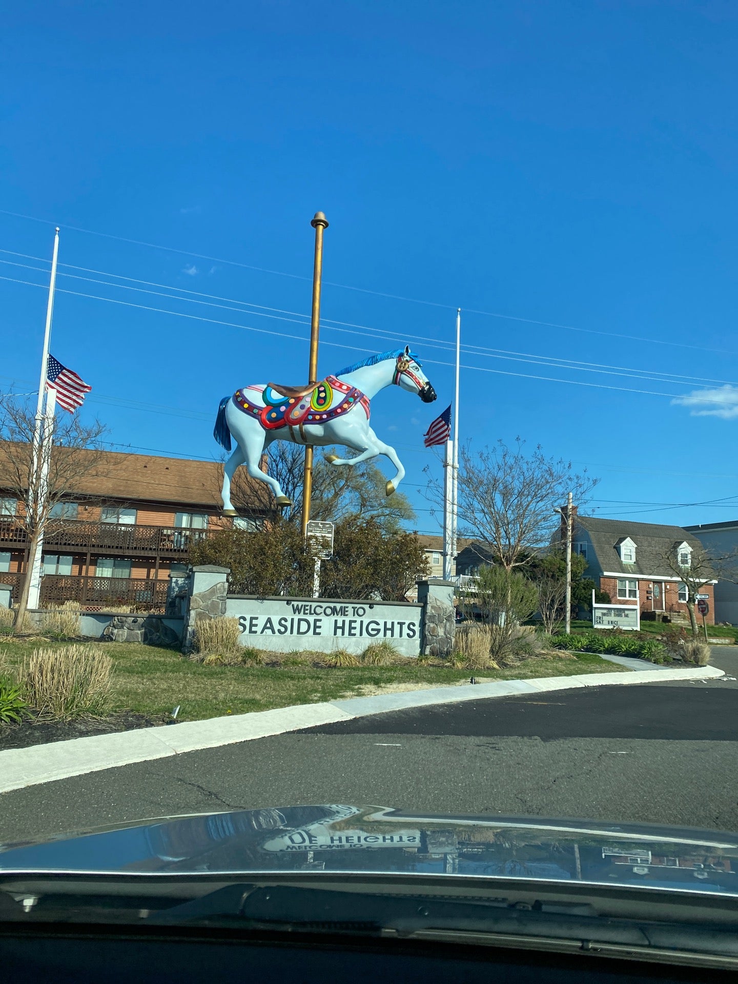 Seaside Heights Sign/Huge Horse, Seaside Heights, NJ, Truck