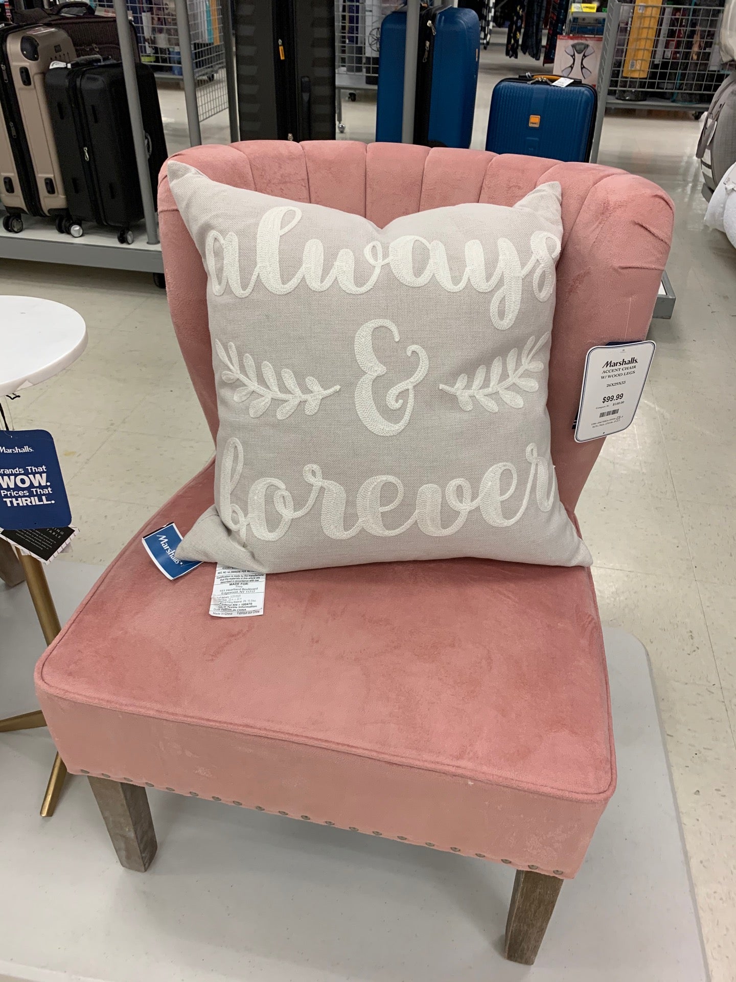 Marshalls best sale pink chair