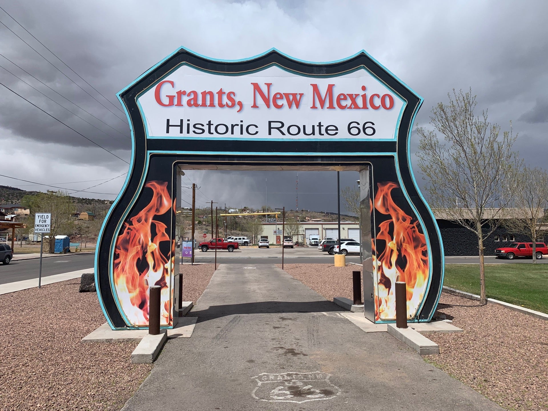 route 66 neon drive thru sign