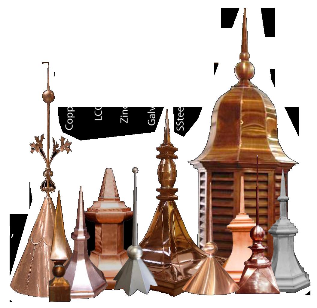 Cupolas & Steeples. Copper, LCC, Zinc Aluminum and More