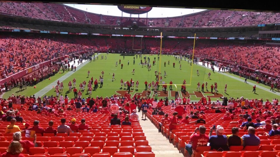 Section 129 at Arrowhead Stadium 