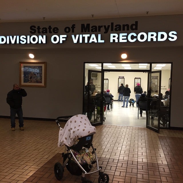 The Division of Vital Records, 6764 Reisterstown Rd, Baltimore, MD