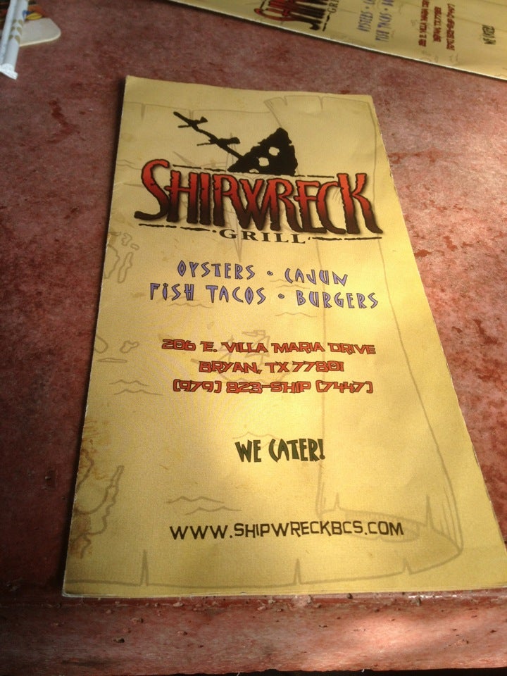 Shipwreck Grill, 206 E Villa Maria Rd, Bryan, TX, Eating places - MapQuest