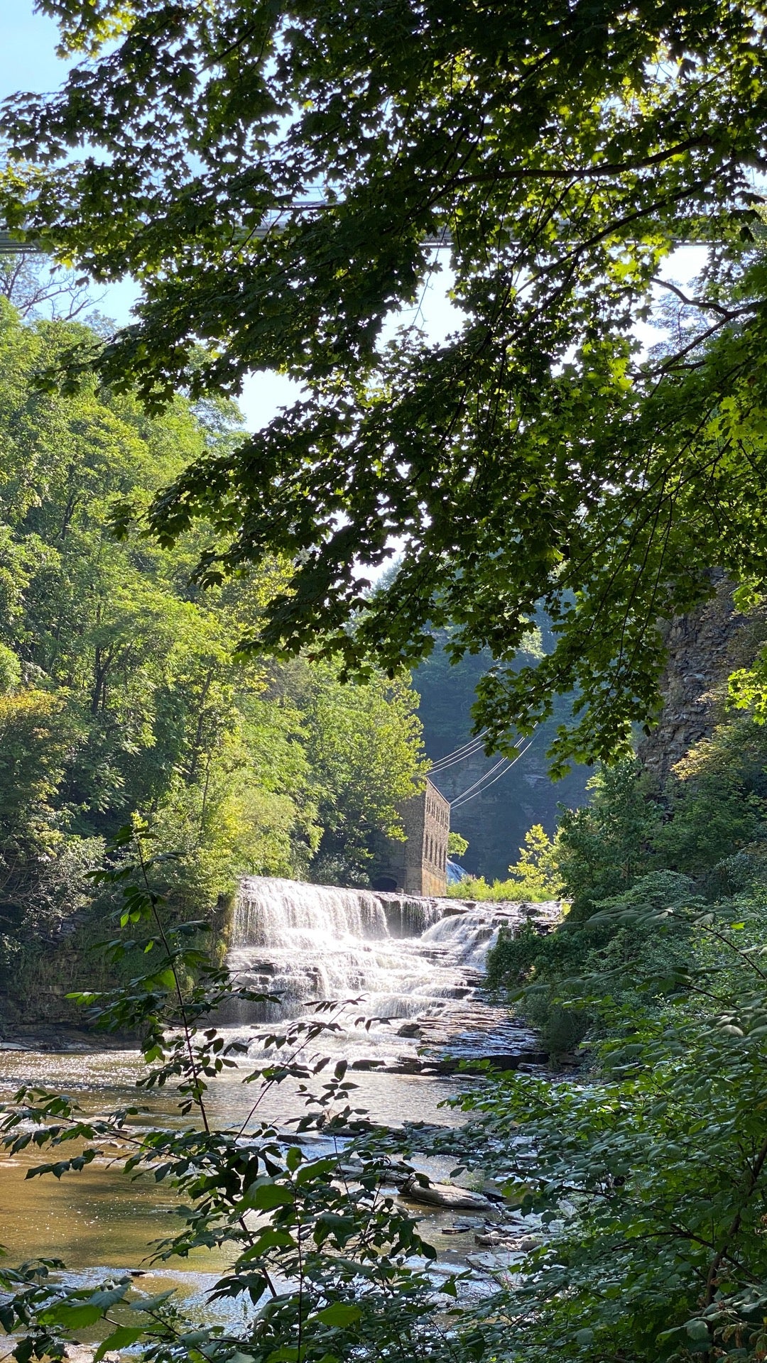 Fall Creek Gorge Suspension Bridge Fall Creek Dr Ithaca Ny Trail Mapquest 8333