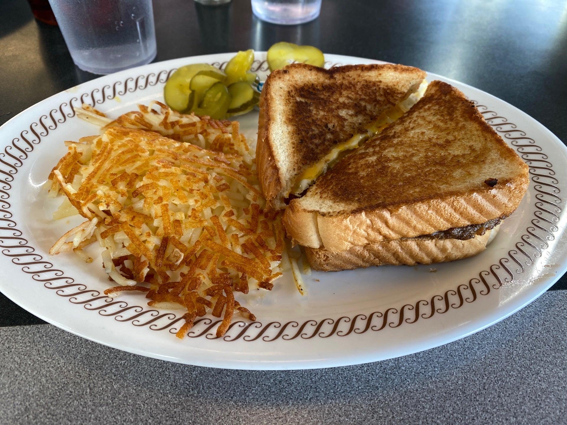 It's 3:10 AM… you're hungry… where do you get a freshly cooked meal? The  answer is Waffle House. The Texas Bacon Egg and Cheese sandwich and coffee  did the trick! : r/wafflehouse