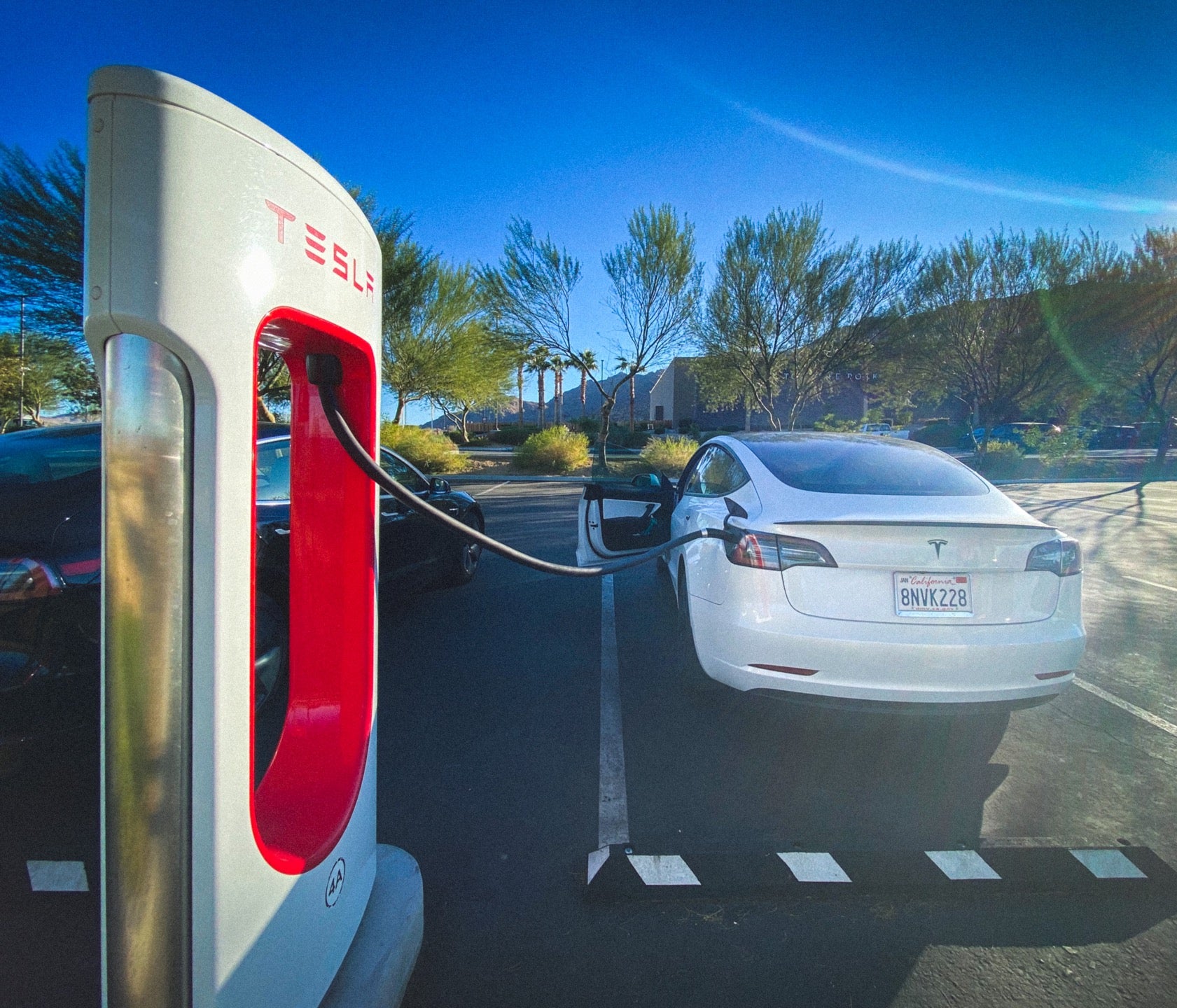 Tesla Supercharger, 73829 Base Line Rd, Twentynine Palms, CA, Electric