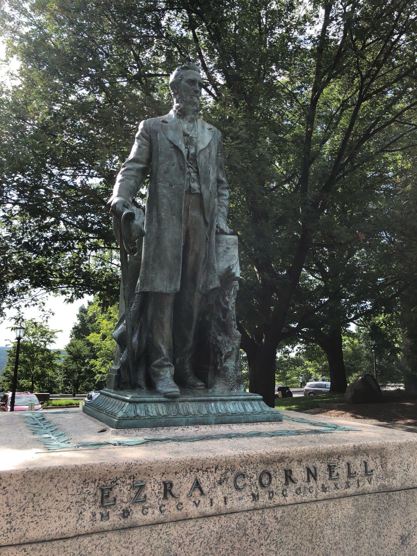 Ezra Cornell Statue, Central Ave, Ithaca, NY - MapQuest