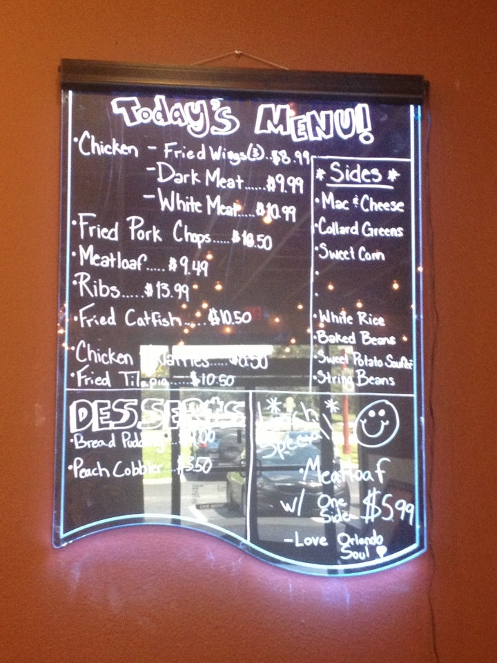 Orlando Soul, 2503 S Kirkman Rd, Orlando, FL, Soul Food MapQuest