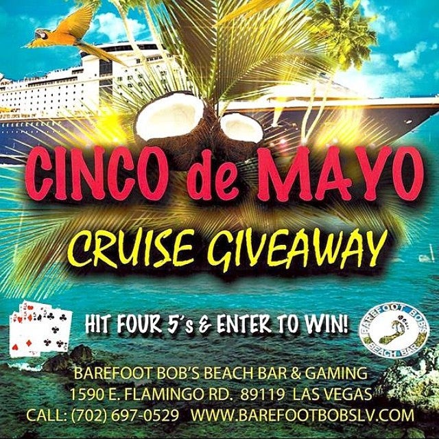 Barefoot Bob's Beach Bar, 1590 E Flamingo Rd, Las Vegas, NV MapQuest