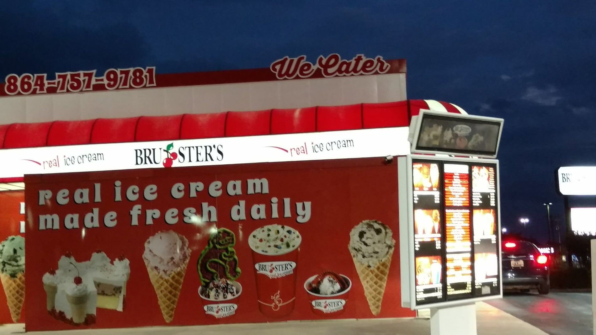 Bruster's Real Ice Cream, 1850 Woodruff Rd, Greenville, SC, Grocery Stores  - MapQuest