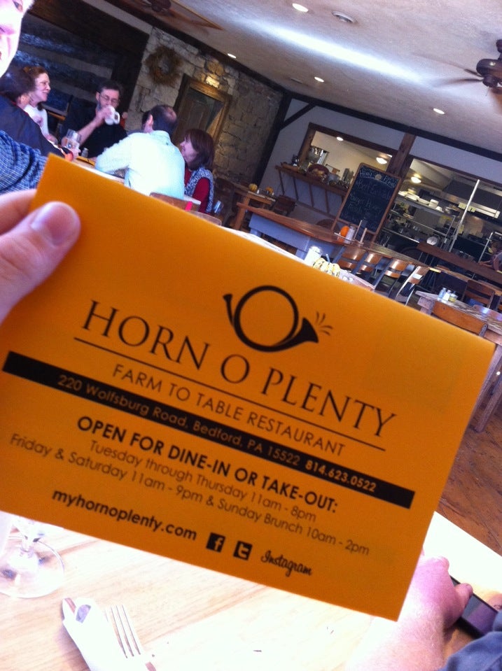 Horn O Plenty, 220 Wolfsburg Rd, Bedford Twp, PA, Eating places MapQuest