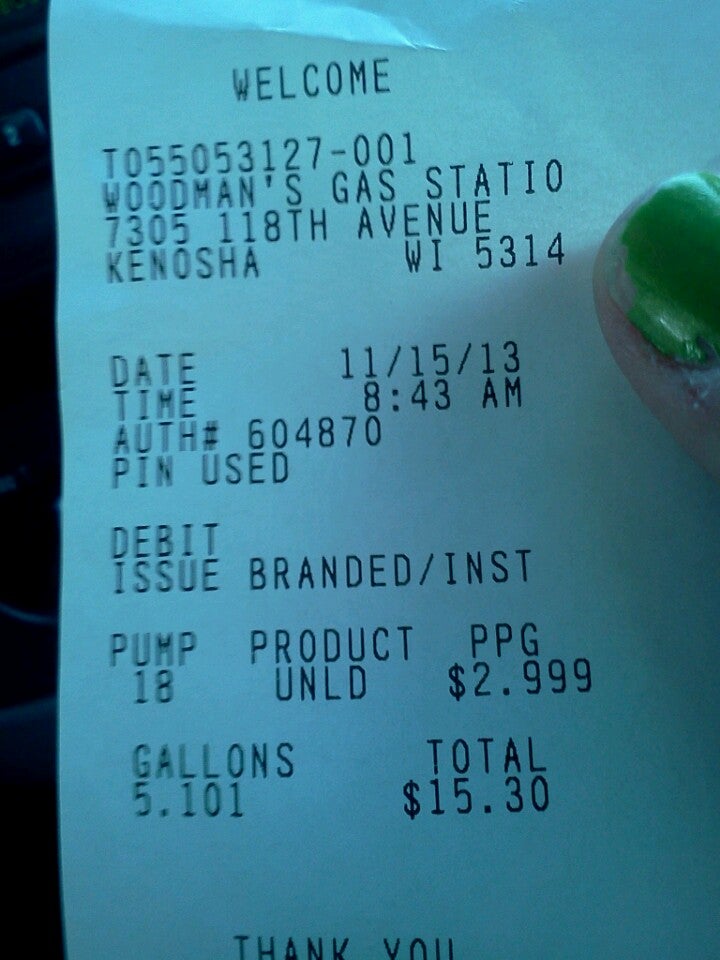 Woodman's Gas Station, 7145 120TH Ave, Kenosha, WI, Gas Stations MapQuest