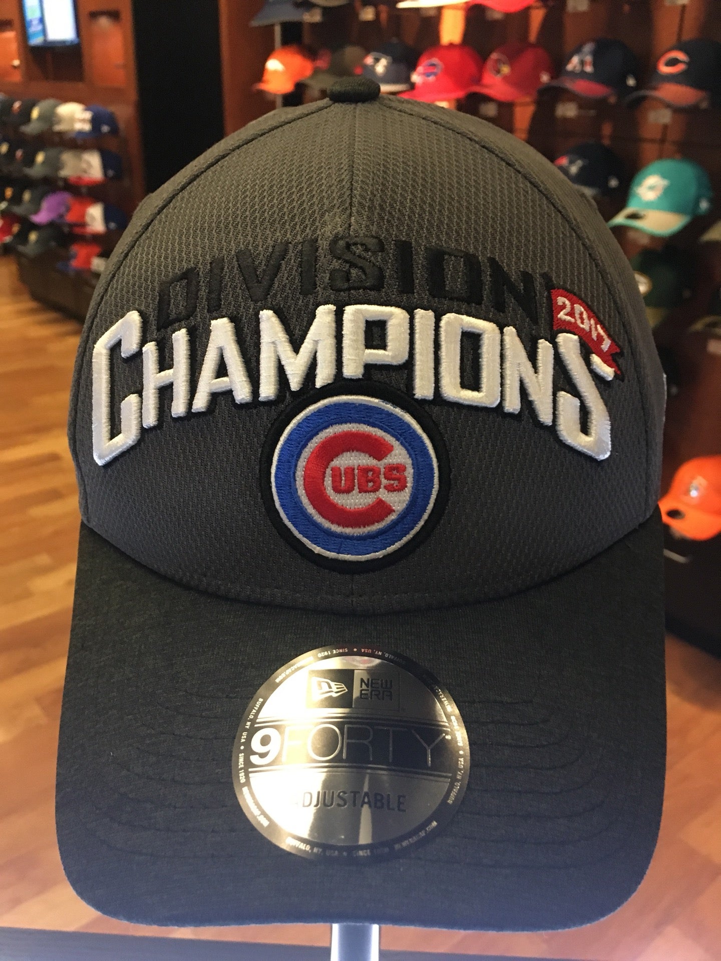 New Era Men's 2016 World Series Champions 39THIRTY Locker Room Chicago Cubs Royal Flex Fit Hat M/L