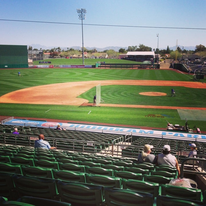 Sloan Park, 2330 W Rio Salado Pkwy, Mesa, Arizona, Stadiums Arenas &  Athletic Fields - MapQuest