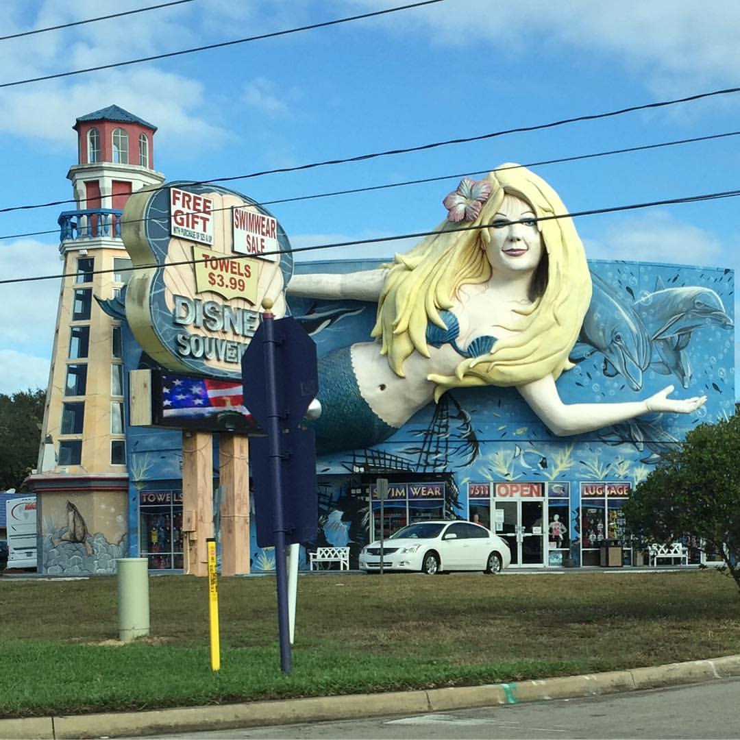 Kissimmee, FL - Giant Mermaid and Lighthouse