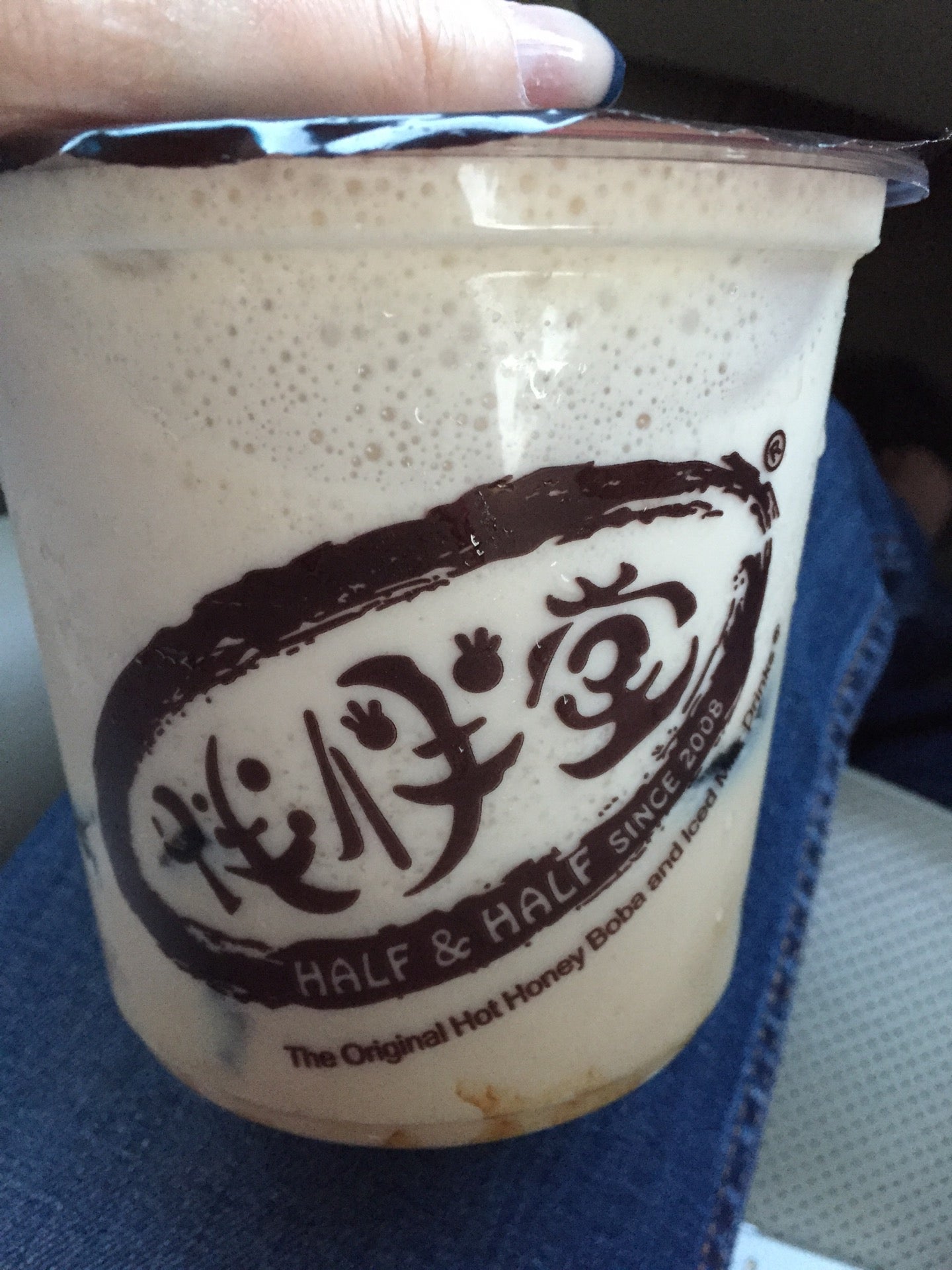 Half & Half Tea Express  The Original Hot Honey Boba and Iced