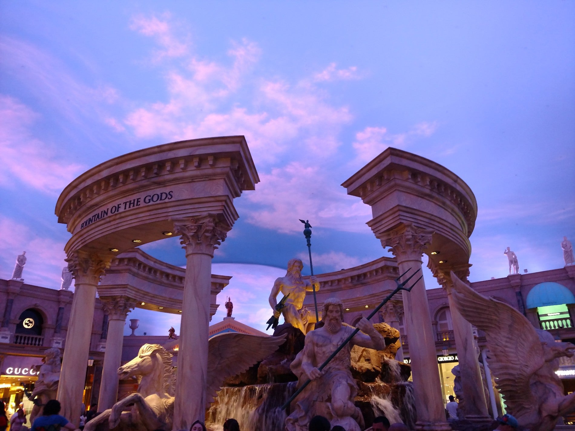 Las Vegas, Nevada, USA - Fountain of the Gods installation inside
