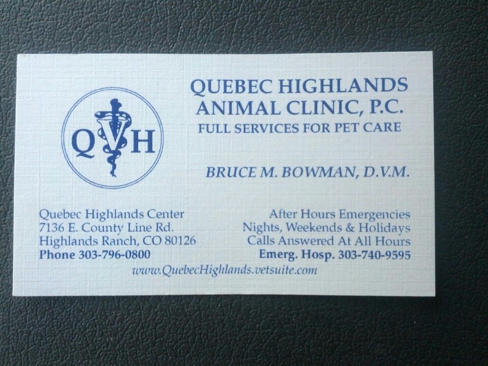 Quebec Highlands Animal Clinic, 7136 E County Line Rd, Littleton, CO, Pet  Supermarket - MapQuest