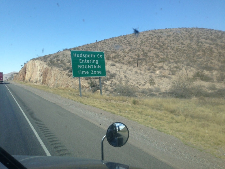 Mountain / Central Time Zone Marker, Van Horn, TX, Transportation