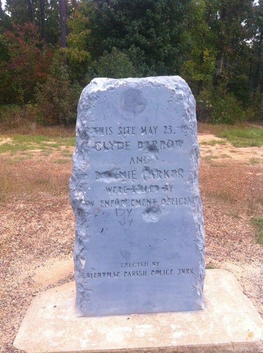 Bonnie and Clyde Ambush Site, Hwy 154 South 2.5 Miles, Gibsland, LA ...