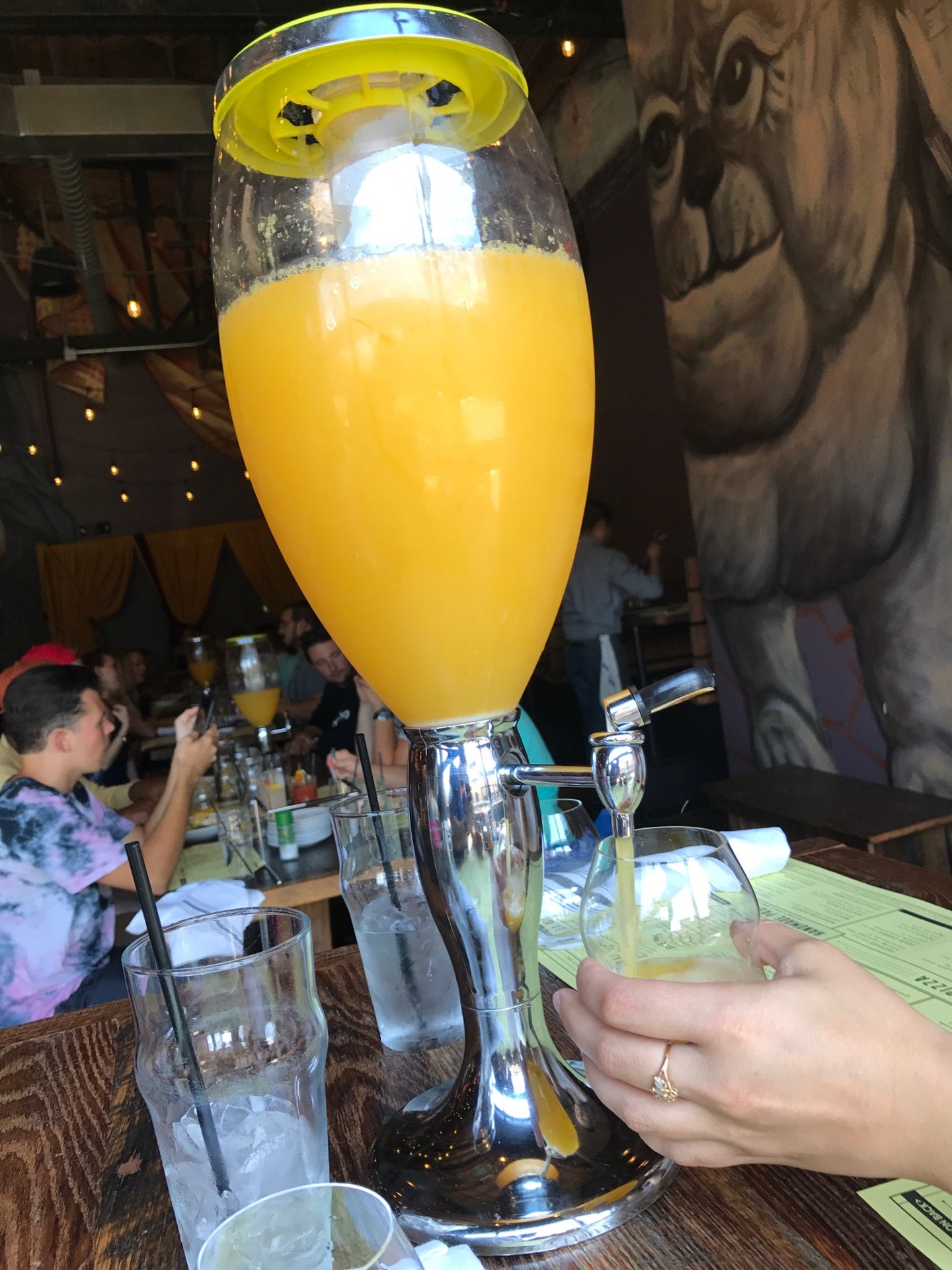 Pop's For Italian Near Detroit Serves A 100-Ounce Mimosa