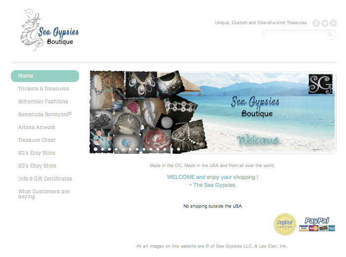 Sea Gypsies Boutique, 27131 Aliso Creek Rd, Ste 170, Aliso Viejo, CA