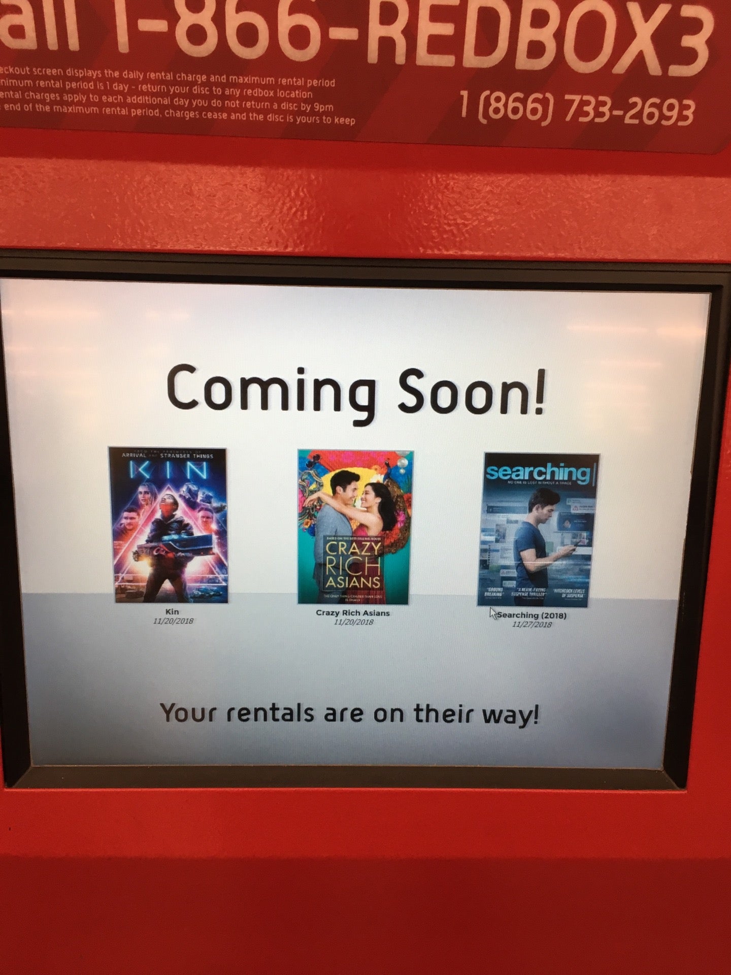 Arrival Redbox