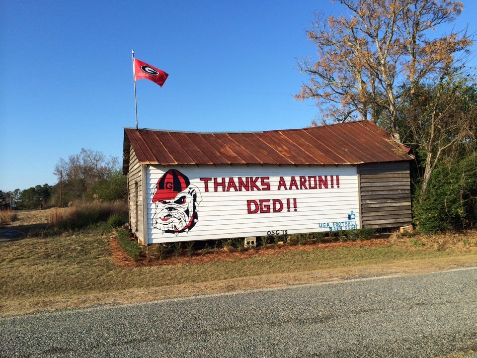 Barn Sign, GA15, Tennille, GA, Monuments MapQuest